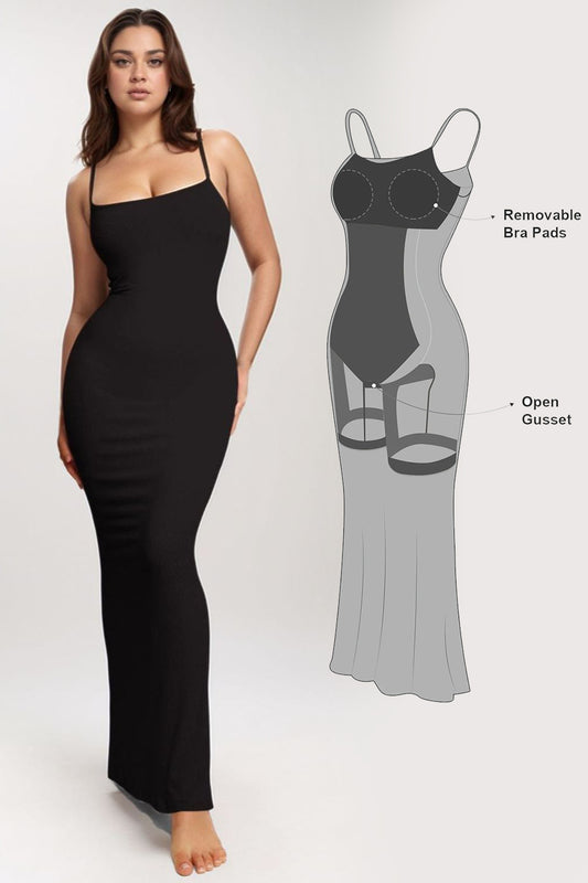 Basic Bae Built-In Shapewear Sleeveless Maxi Dress - Folded Express