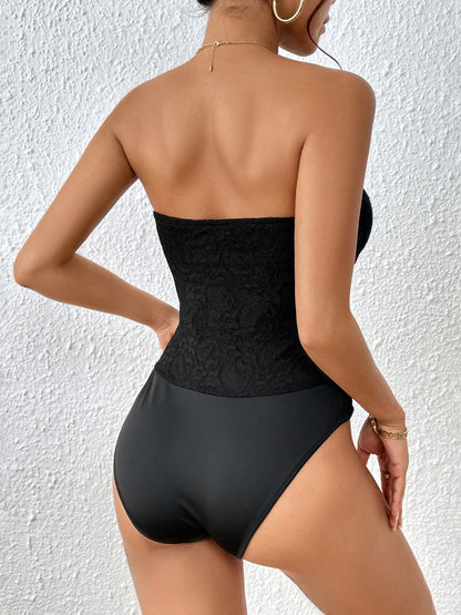 Perfee Strapless Sweetheart Neck Bodysuit - Folded Express