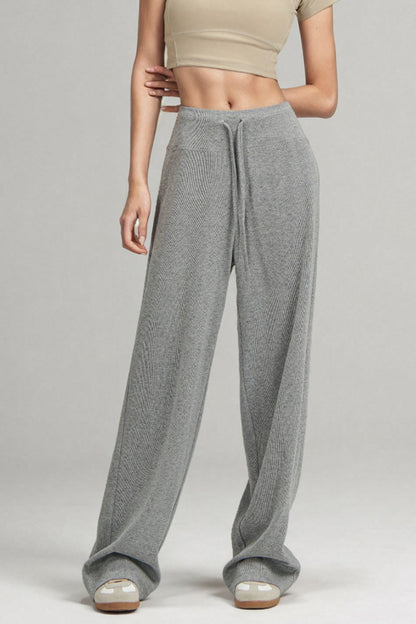 Basic Bae Drawstring Wide Leg Pants - Folded Express