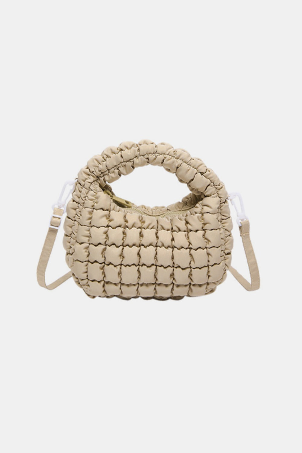 Quilted Puffy Removable Strap Crossbody Bag - Folded Express