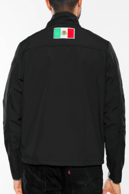 Mexico Embroidered Soft Shell Jacket