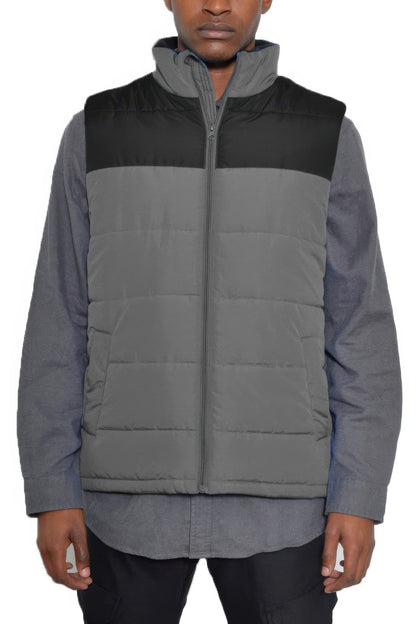 Padded Winter Two Tone Vest