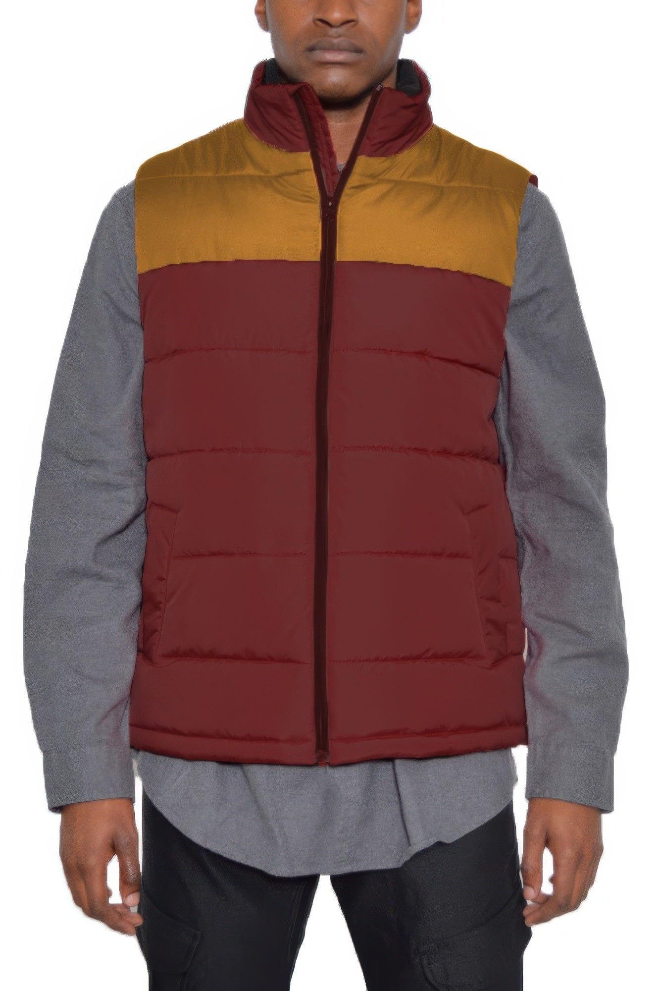 Padded Winter Two Tone Vest