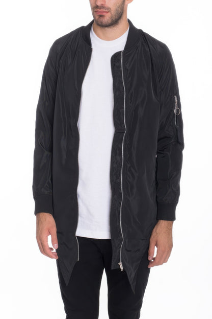 Mens Casual Windbreaker Satin Jacket