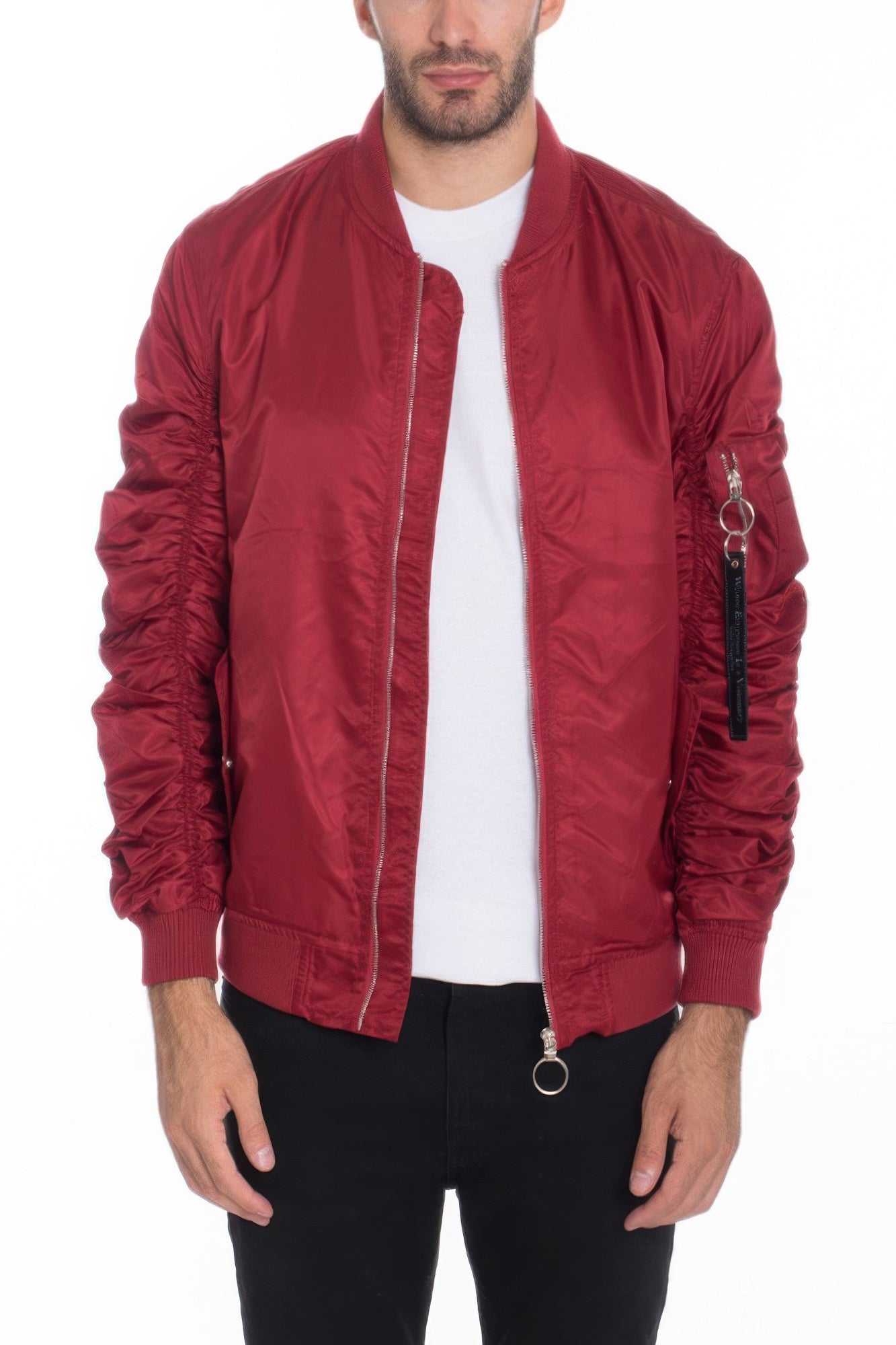 Men's Casual Ma-1 Flight Lined Bomber Jacket