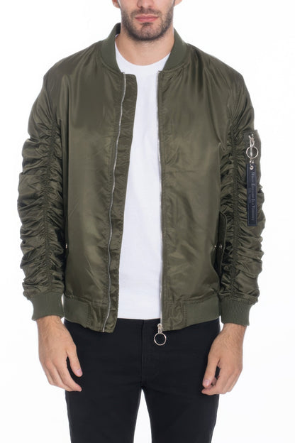 Men's Casual Ma-1 Flight Lined Bomber Jacket