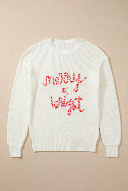 MERRY & BRIGHT Round Neck Sweater - Folded Express